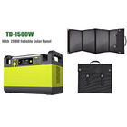 generatore solare portatile 1500W 2000 batterie del litio Lifepo4 di volte
