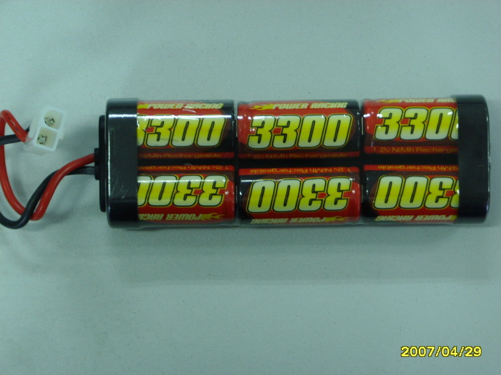Batterie ricaricabili SC3300mAh 7.2V, pacchetto dell'automobile NIMH di R/C della batteria al litio